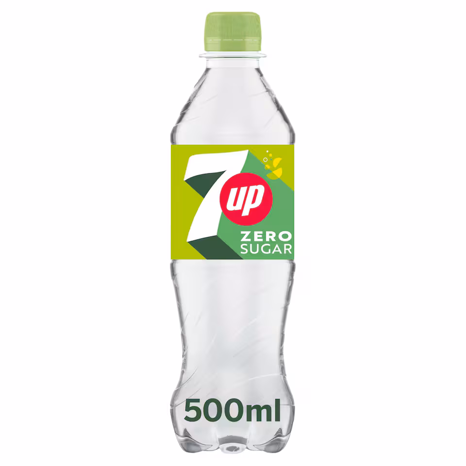 7UP Zero Sugar Lemon & Lime Bottle 500ml