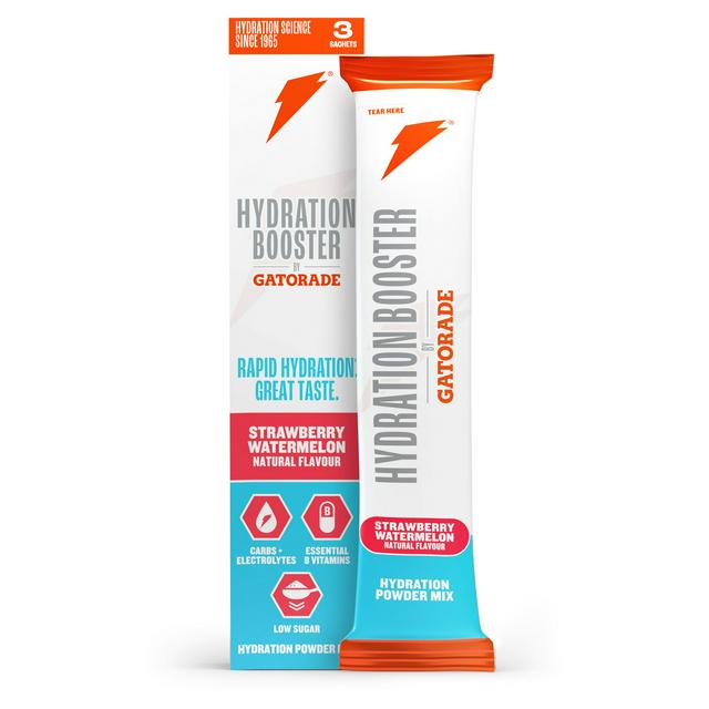 Gatorade Hydration Booster 3 x 13.5g Strawberry Watermelon Mix Powder Sachets