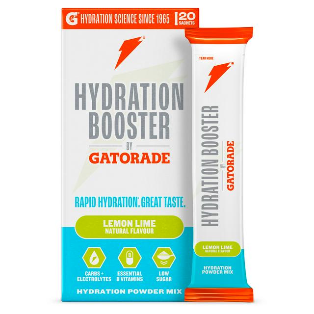 Gatorade Hydration Booster 20 x 13.5g Lemon Lime Mix Powder Sachets