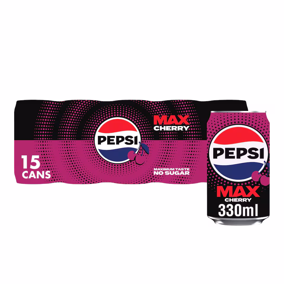 Pepsi Max No Sugar Cherry 15 x 330ml