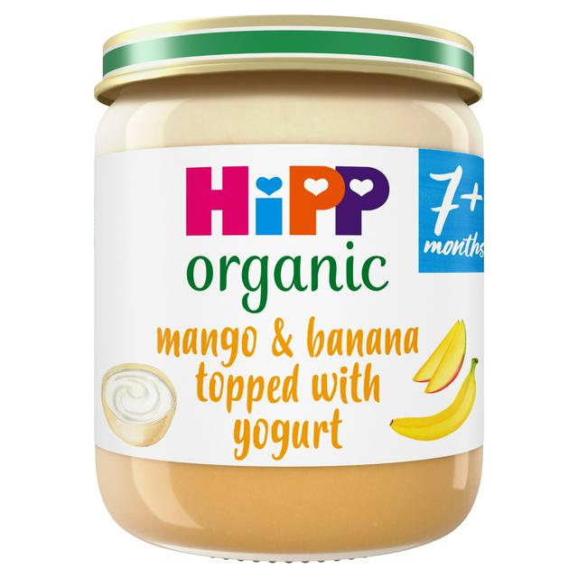 HiPP Organic Mango & Banana topped with Yogurt Baby Food Jar 7+ Months 160g