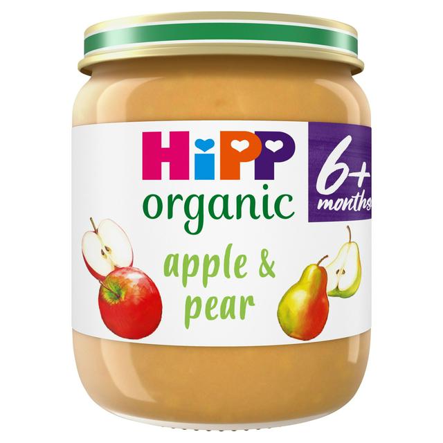 HiPP Organic Apple & Pear Baby Food Jar 6+ Months 125g