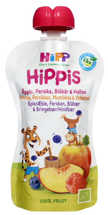 Hippis Smoothie Eple/Fersken 6mnd 100g Hipp
