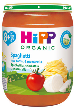 Hipp Spaghetti Tomat & Mozzarella 8m 190g