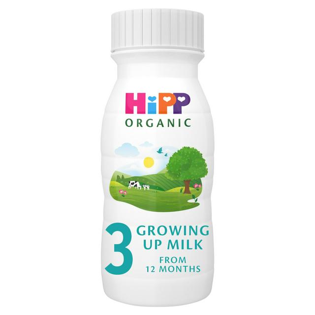 HiPP Organic 3 Growing up Baby Milk Ready to Feed Liquid Formula From 12 Months 200ml
