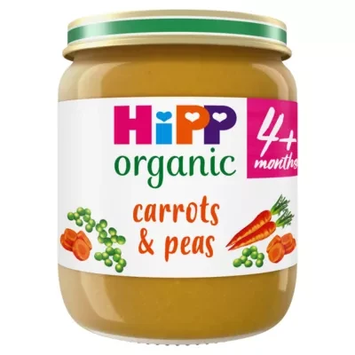 HiPP HiPP Organic Carrots & Peas Baby Food Jar 6+ Months 125g