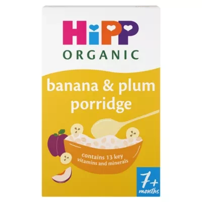 HiPP Banana & Plum Porridge Baby Cereal 7+ Months 200g