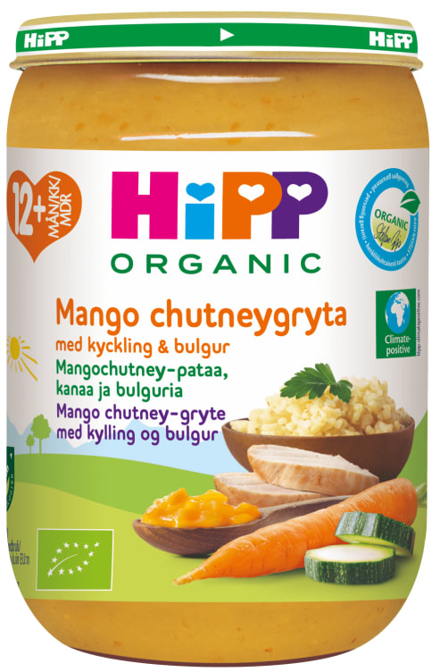 Mango Chutneygryte 12m 220g Hipp