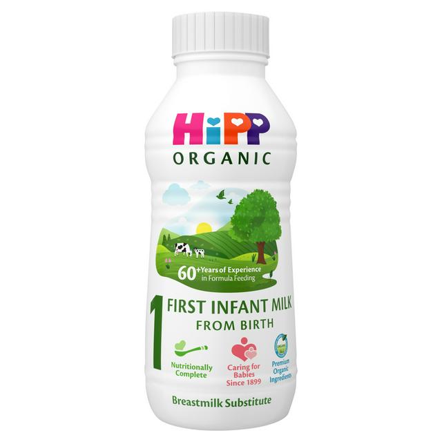 HiPP Organic 1 First Infant Baby Milk Ready to Feed Liquid Formula From Birth 470ml