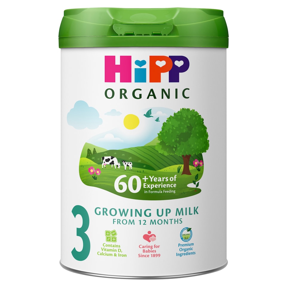 HiPP Organic 3 Growing up Baby Milk Powder Formula, From 12 Months, 800g