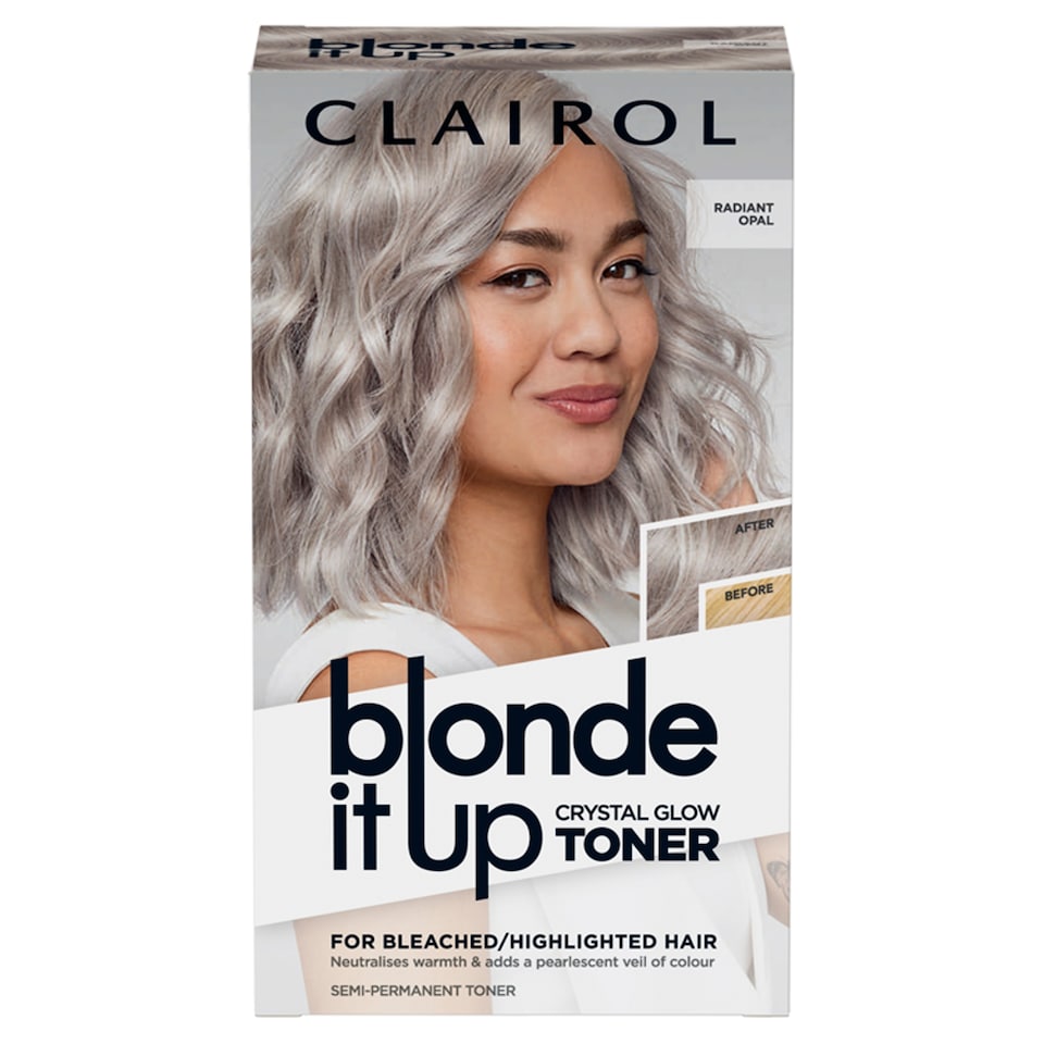 CLAIROL BLONDE IT UP CRYSTAL GLOW TONER KIT - RADIANT OPAL