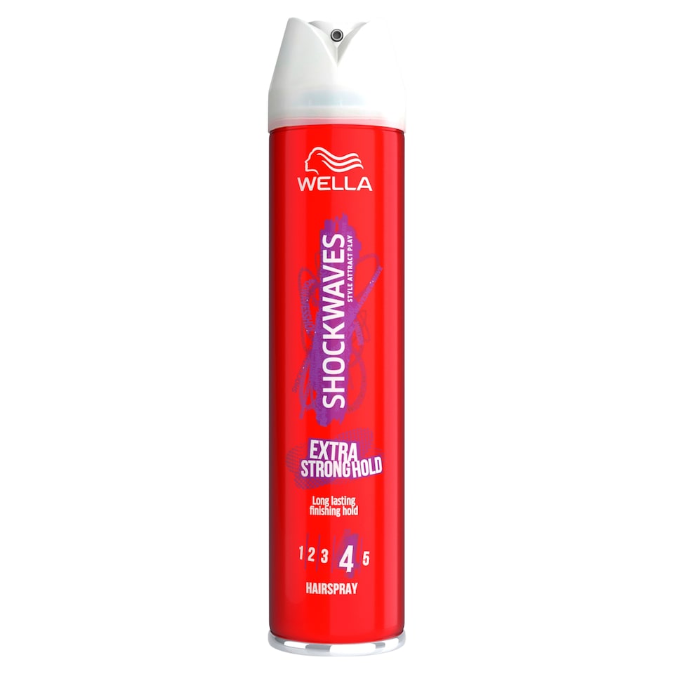 Wella Shockwaves Extra Strong Hold Control Hairspray 250ml