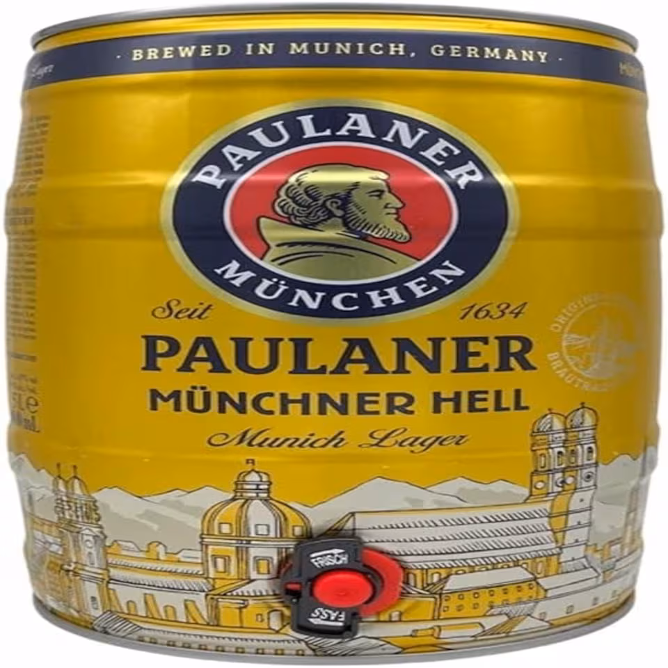 Paulaner Munchner Hell Premium German Lager 5ltr Mini Keg