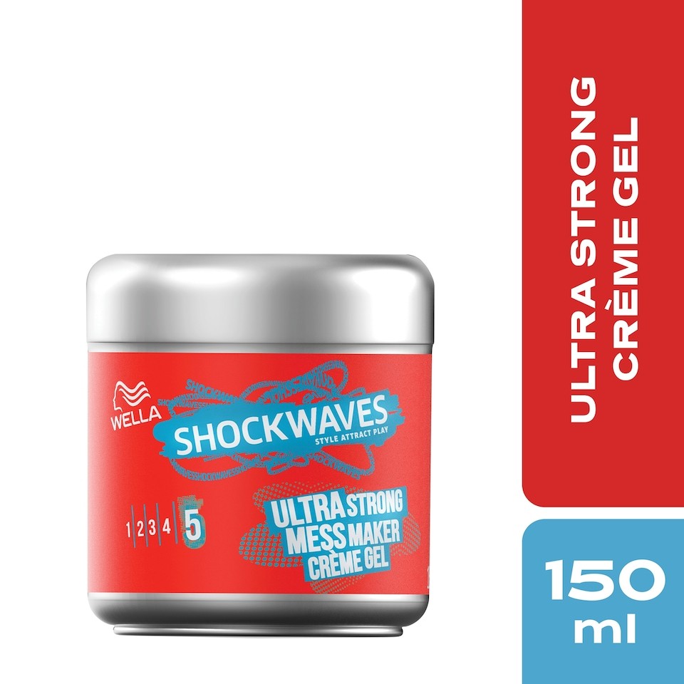 Wella Shockwaves Ultra Strong Power Mess Maker Constructor Crème Gel 150ml