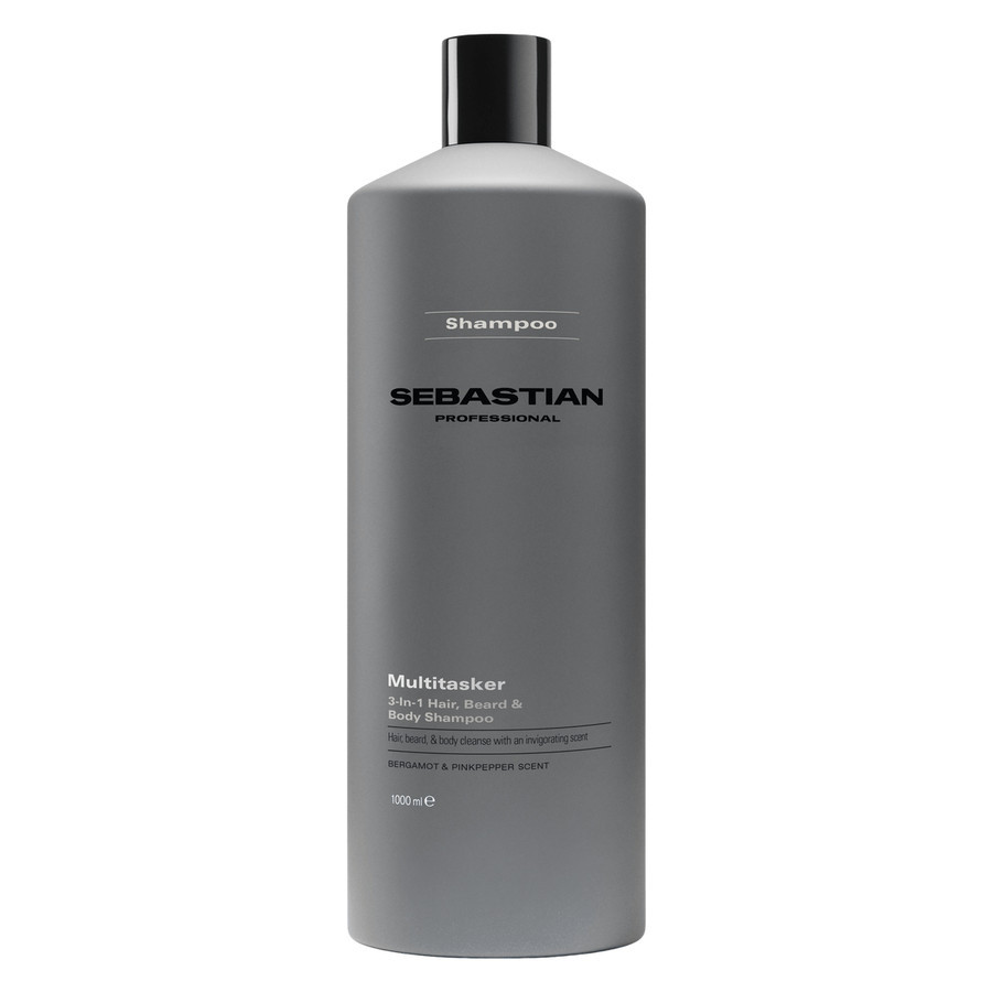 Sebastian Professional Multitasker for Men 3-in-1 Hair, Beard and Body Shampoo 1000ml