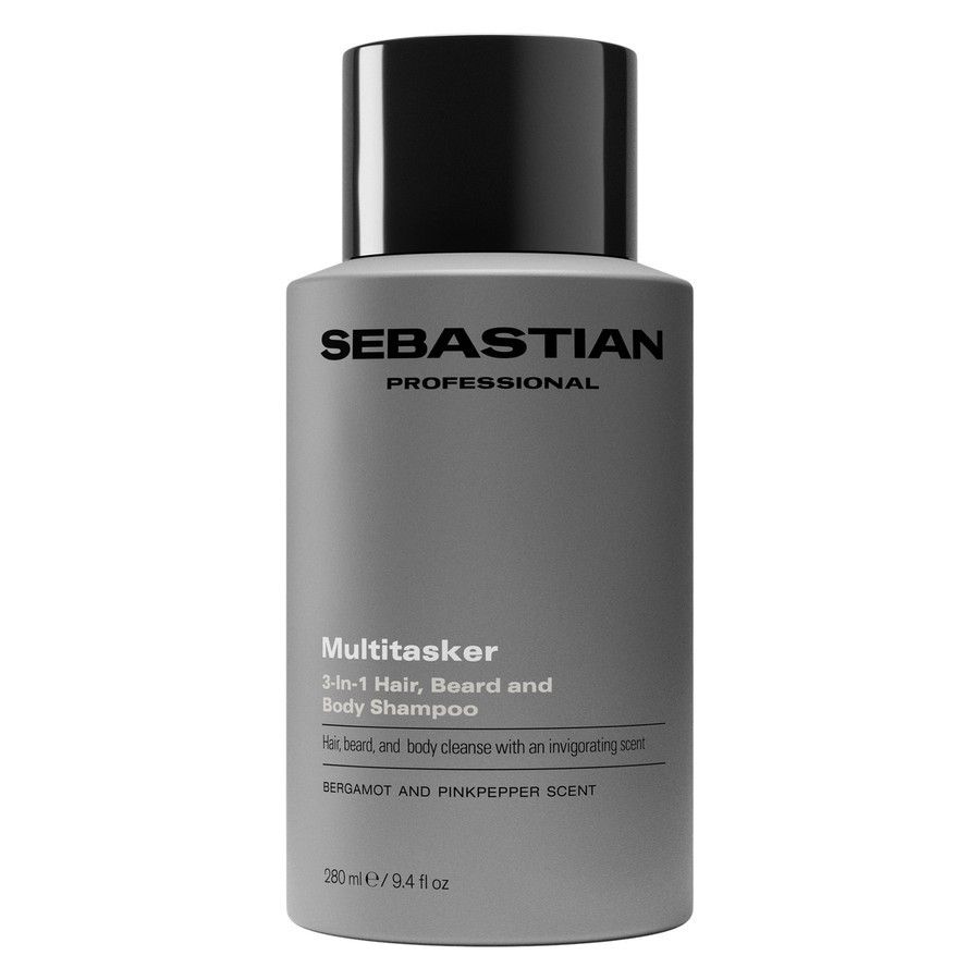 Sebastian Professional Multitasker for Men 3-in-1 Hair, Beard and Body Shampoo 280ml
