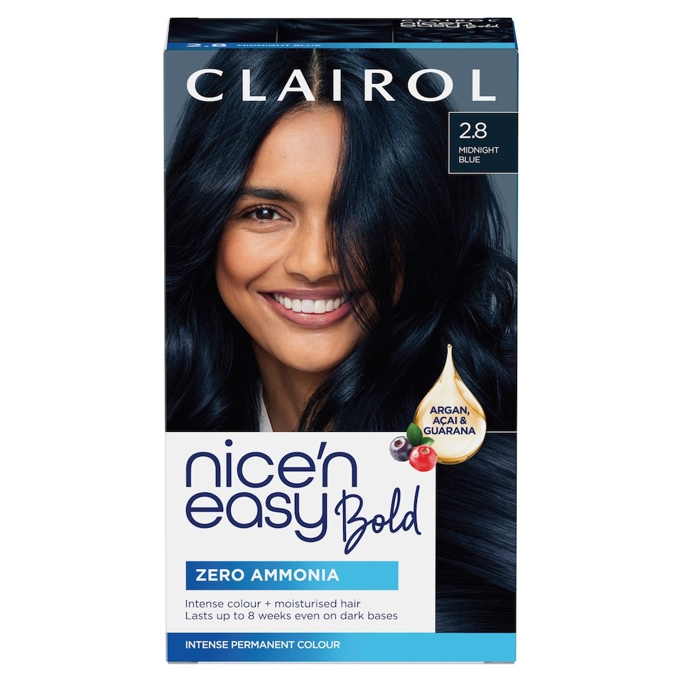 CLAIROL NICE'N EASY BOLD PERMANENT HAIR DYE - 2.8 MIDNIGHT BLUE