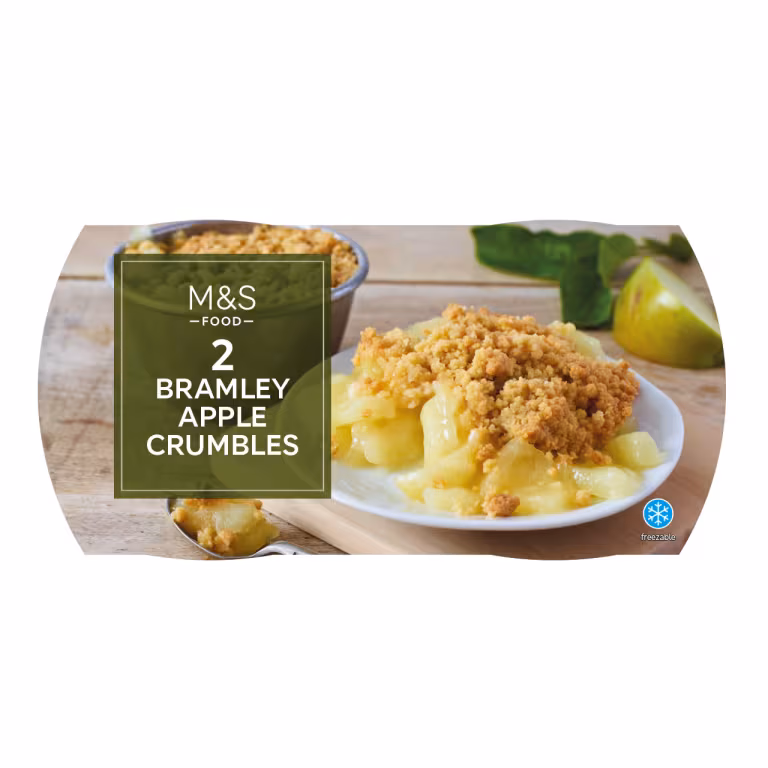 M&S 2 Bramley Apple Crumbles