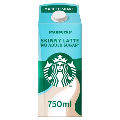 Starbucks Multiserve Skinny Latte No Added Sugar Iced Coffee