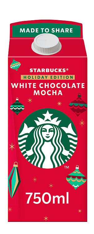 White Choco Mocha 750ml Starbucks