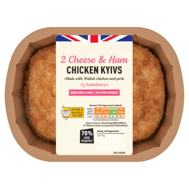 Sainsbury's Cheese & Ham Chicken Kyivs x2 260g