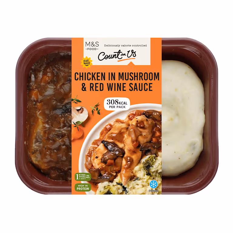 M&S Chicken in Mushroom and Red Wine Sauce
