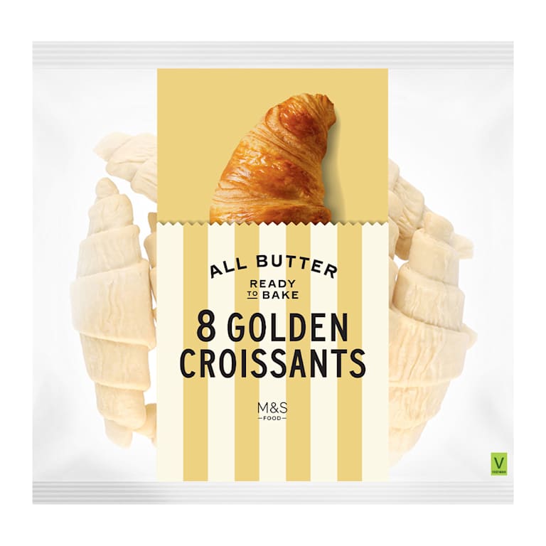 M&S 8 All Butter Ready to Bake Croissants