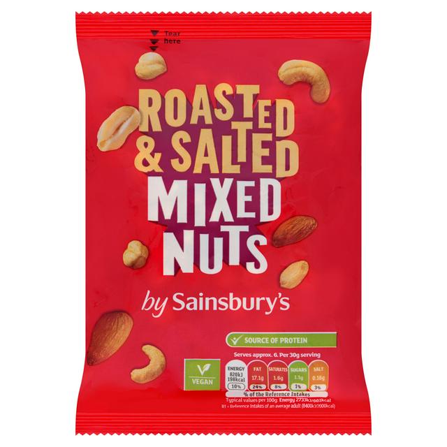 Sainsbury's Roasted & Salted Mixed Nuts 200g