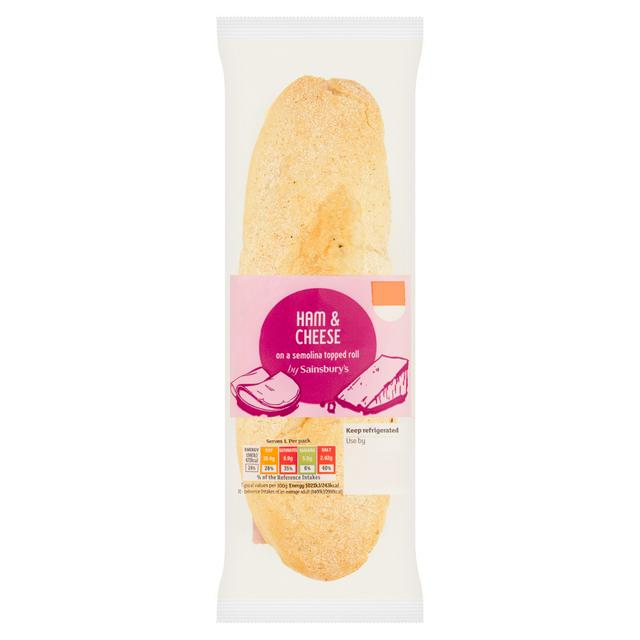 Sainsbury's On the Go Ham & Cheese Sub Roll