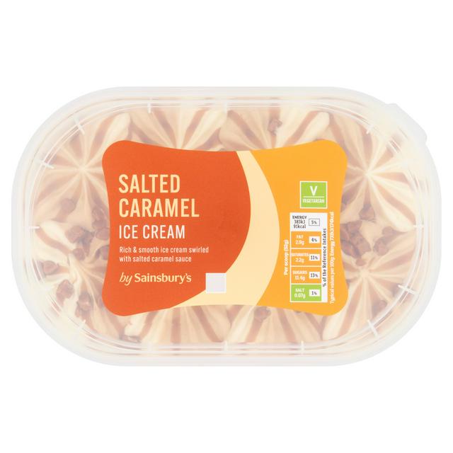 Sainsbury's Caramel & Vanilla Ice Cream 900ml