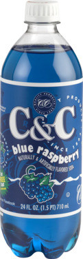 C&c Blue Raspberry Soda Usa 710ml