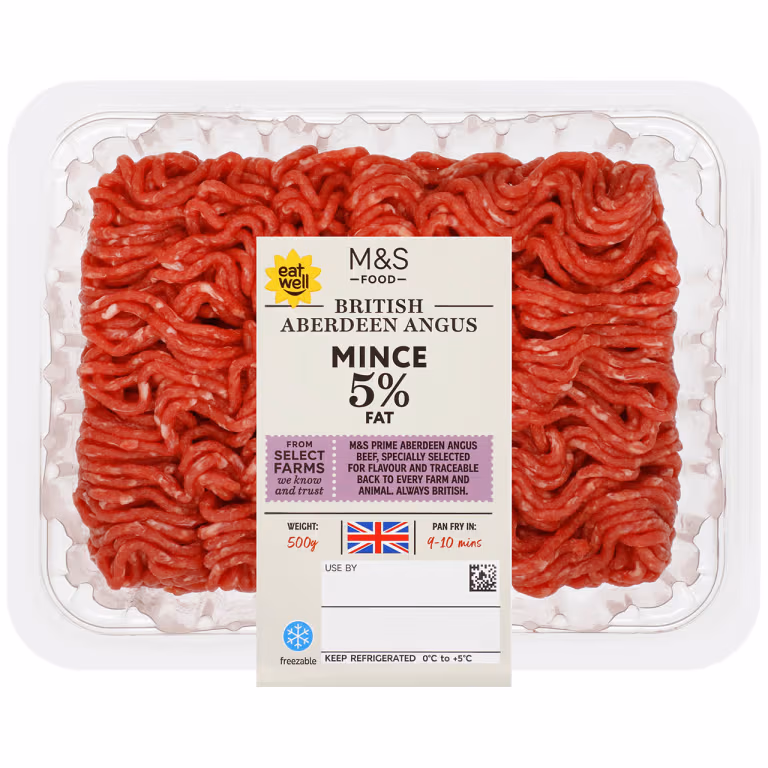 M&S British Aberdeen Angus Beef Mince 5% Fat
