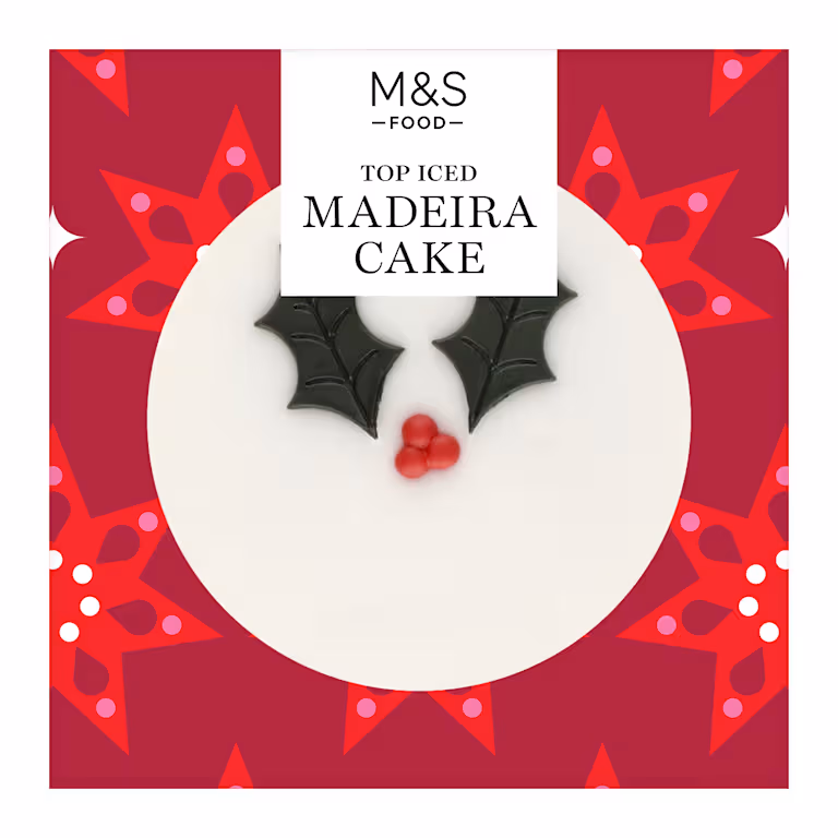 M&S Top Iced Madeira Cake