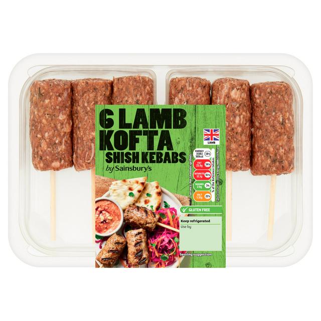 Sainsbury's 6 x Lamb Kofta Shish Kebabs 360g