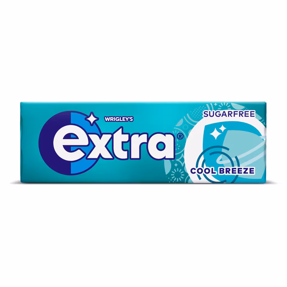 Extra Cool Breeze Sugarfree Chewing Gum 10 Pieces