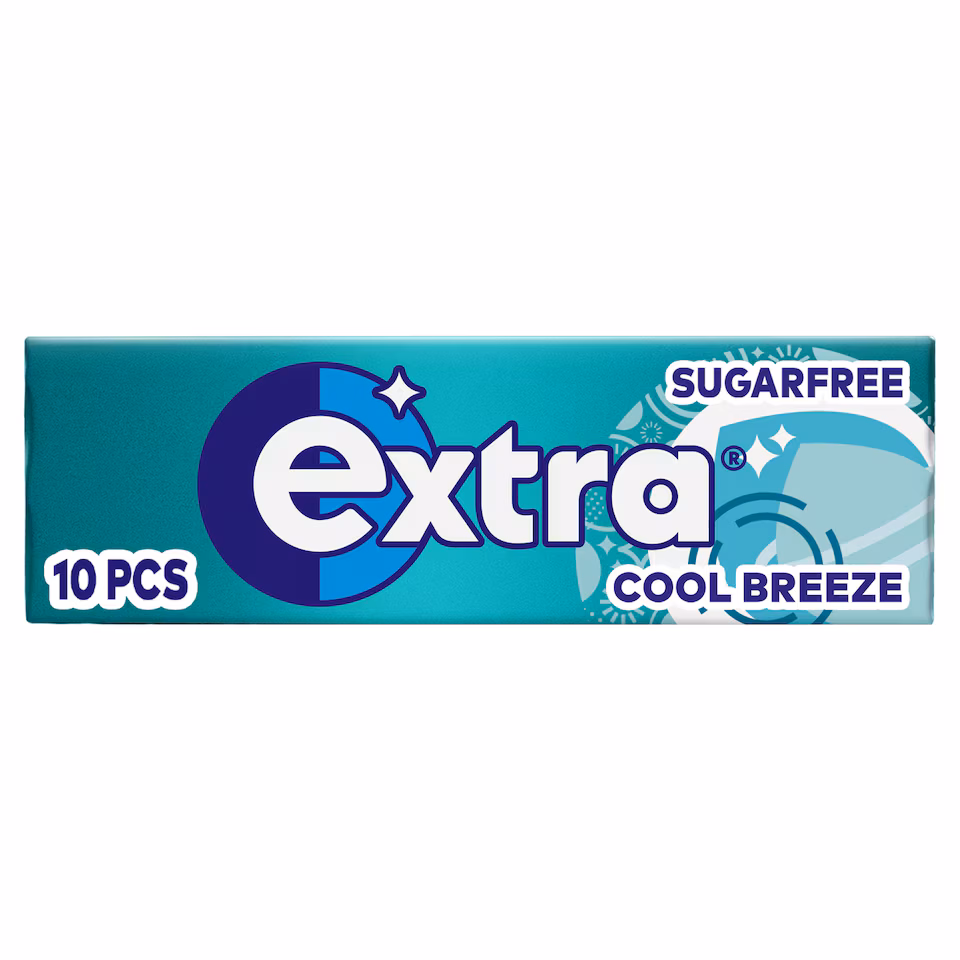 Extra Cool Breeze Sugarfree Chewing Gum 10 Pieces