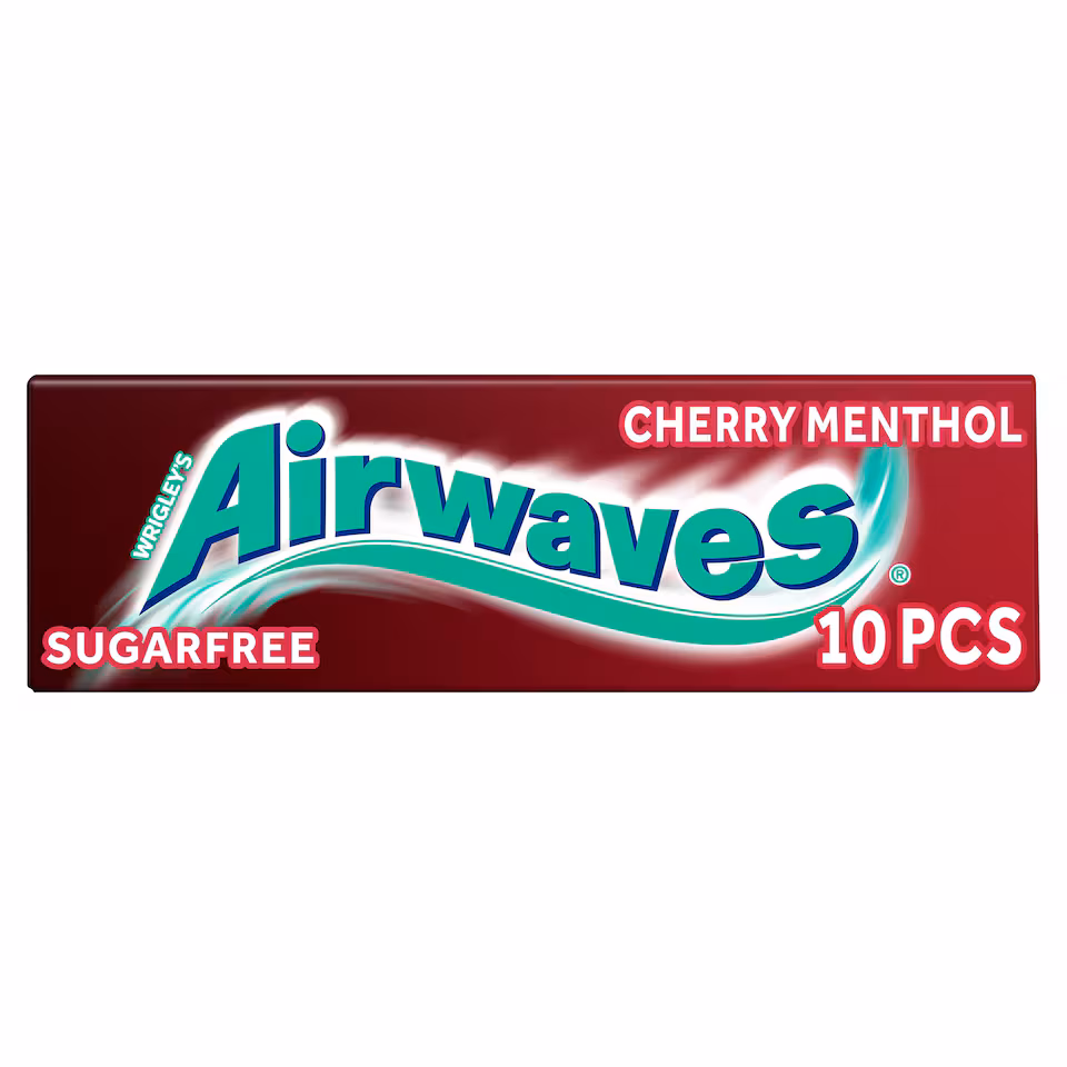 Airwaves Cherry Menthol Gum 10 Pieces