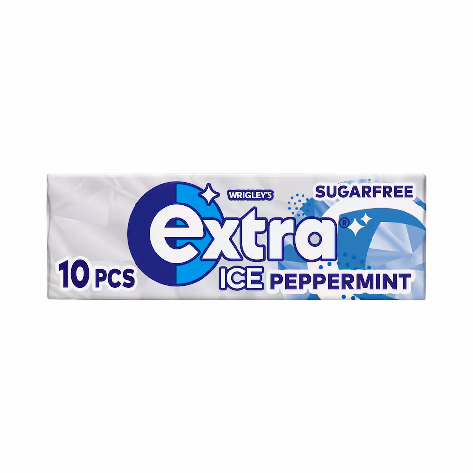 Extra Ice Peppermint Sugarfree Chewing Gum 10 Pieces