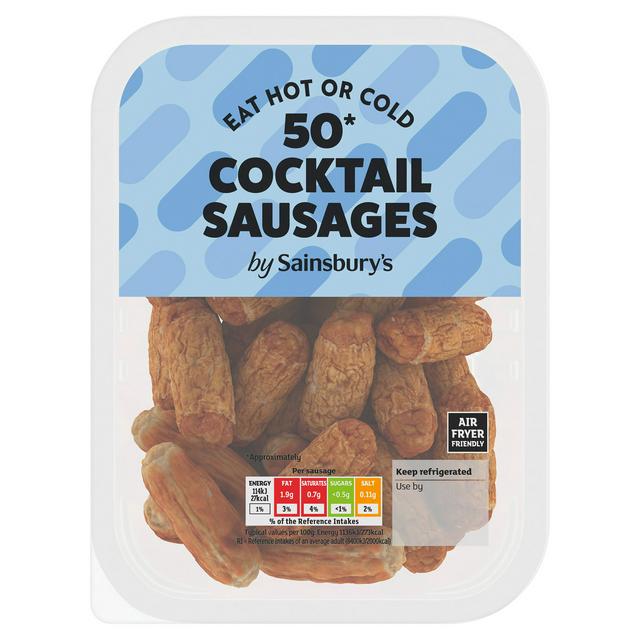 Sainsbury's Pork Cocktail Sausages x50 500g