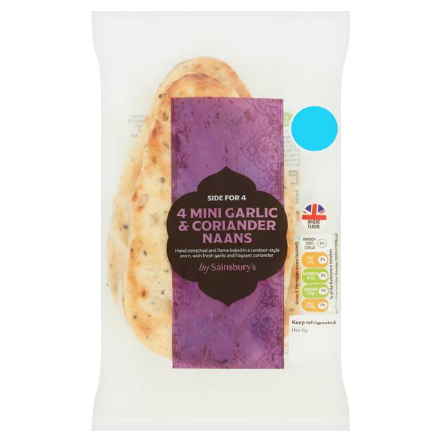 Sainsbury's Mini G&C Naan 4x50g