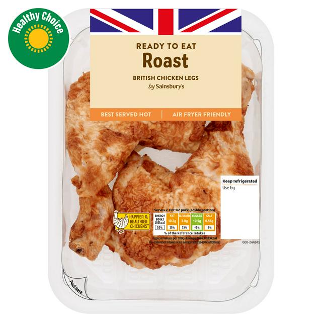 Sainsbury's Roast British Cooked Chicken Legs x2 300g