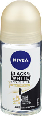 Nivea Deodorant Roll-on Black & White Anti-stain Silky Smooth Roll-on 50ml