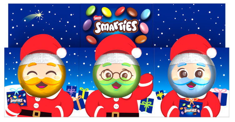 Julefigurer 3pk Smarties