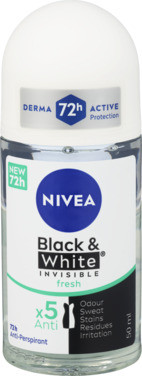 NIVEA Deo Black & White Fresh Roll-on, 50ml