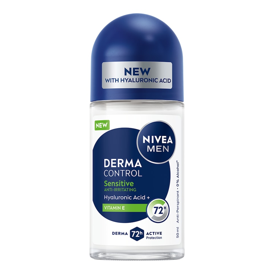 NIVEA MEN Derma Control Sensitive 72h Anti-Perspirant Deodorant Roll On 50ml