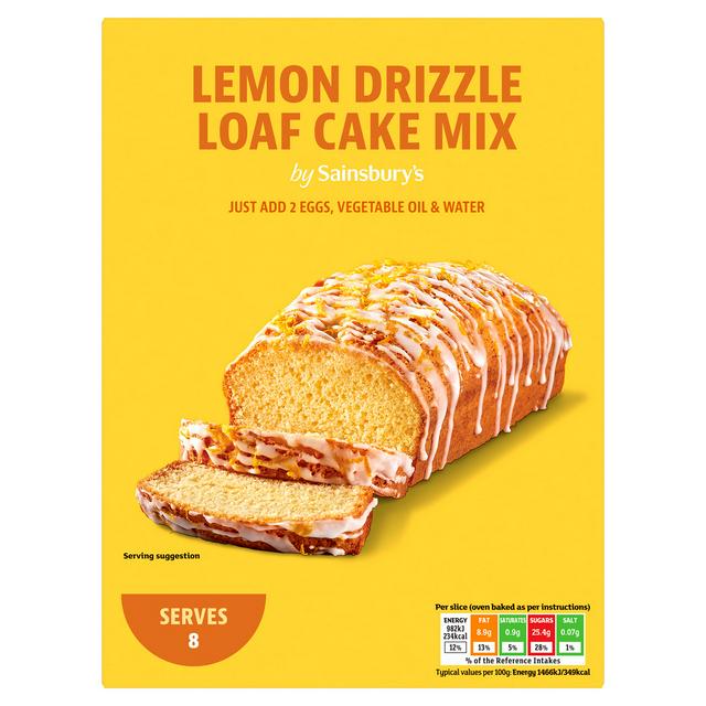 Sainsbury's Lemon Drizzle Loaf Cake Mix 320g