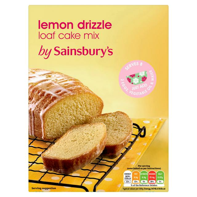 Sainsbury's Lemon Drizzle Loaf Cake Mix 320g
