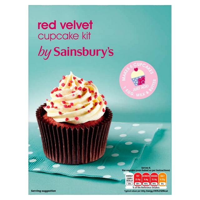 Sainsbury's Red Velvet Cupcake Kit 280g