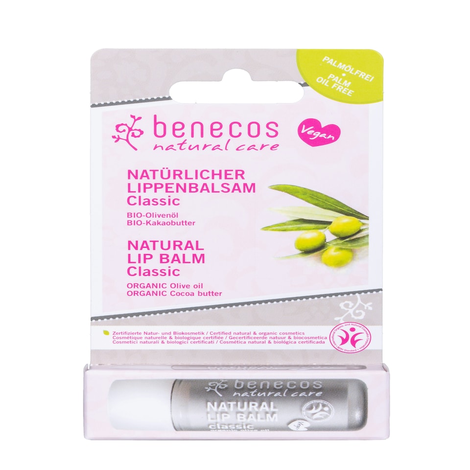 BENECOS - Natural Lipbalm - Classic - PACK OF 3