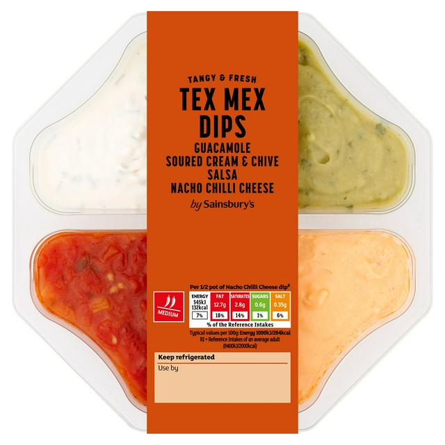 Sainsbury's Selection Tex-Mex Dips 400g